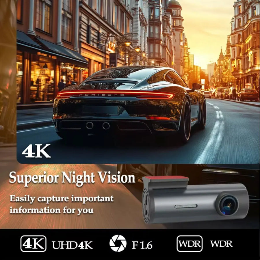Dash Cam 4K WiFi GPS Dash Camera