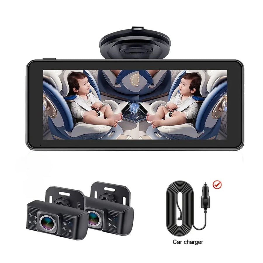 Car Baby Mirror Dual Channel